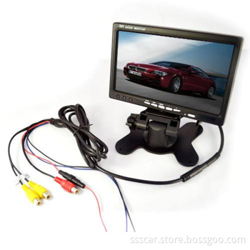 7 Inch TFT LCD Stand-Alone Monitor Rear View Mirror for Car Reversing